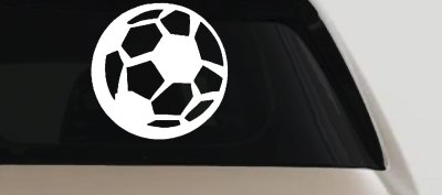 Soccer Ball Vinyl Decal for Car Truck & Window