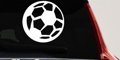 Soccer Ball Vinyl Decal for Car Truck & Window