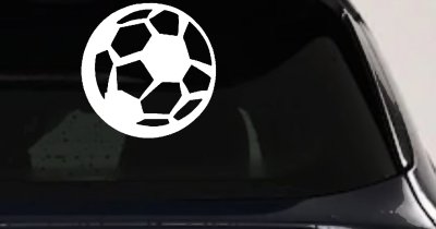 Soccer Ball Vinyl Decal for Car Truck & Window