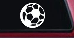 Soccer Ball Sports Car or Truck Window Decal Sticker