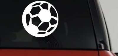 Soccer Ball Vinyl Decal for Car Truck & Window