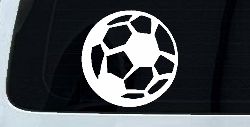 Soccer Ball Sports Car or Truck Window Decal Sticker