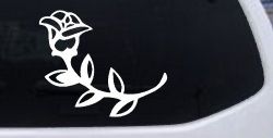 Rose Girlie Car or Truck Window Decal Sticker