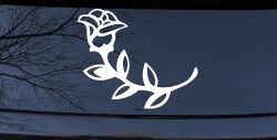 Rose Girlie Car or Truck Window Decal Sticker