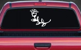 Rose Girlie Car or Truck Window Decal Sticker