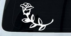 Rose Girlie Car or Truck Window Decal Sticker