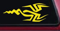 Tribal Car or Truck Window Decal Sticker (Yellow)