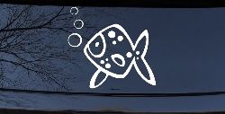 Cute Fish Animals Car or Truck Window Decal Sticker