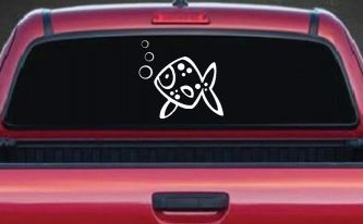 Cute Fish Animals Car or Truck Window Decal Sticker