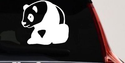 Panda Bear Window Decal Sticker for Car Truck - Cute Vinyl Art