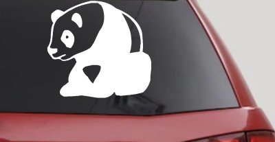 Panda Bear Window Decal Sticker for Car Truck - Cute Vinyl Art