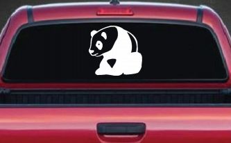 Panda Bear Car or Truck Window Decal Sticker