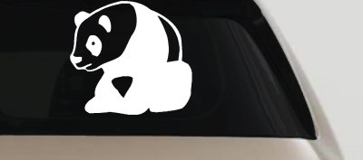 Panda Bear Window Decal Sticker for Car Truck - Cute Vinyl Art