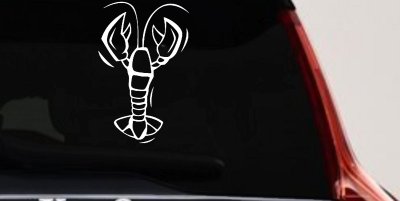 Lobster Vinyl Decal Sticker for Car Truck Window Decor