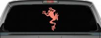 Frog Car Truck Window Decal Sticker Vinyl Graphics Auto Accessory (Coral)