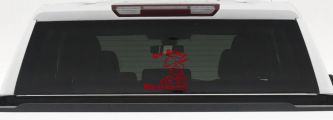 Go Army Pee on Marines Military Car or Truck Window Decal Sticker (Red)