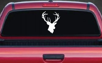 Big Buck Deer Hunting Car or Truck Window Decal Sticker