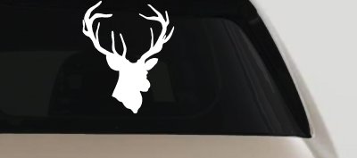 Big Buck Deer Hunting Decal - Car & Truck Window Vinyl Sticker