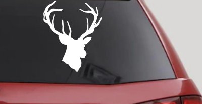 Big Buck Deer Hunting Decal - Car & Truck Window Vinyl Sticker