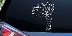 Tinkerbell Tinker Bell Eat My Pixie Dust Funny Car or Truck Window Decal Sticker