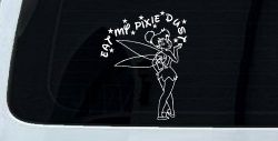 Tinkerbell Tinker Bell Eat My Pixie Dust Funny Car or Truck Window Decal Sticker
