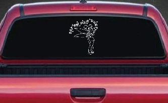 Tinkerbell Tinker Bell Eat My Pixie Dust Funny Car or Truck Window Decal Sticker