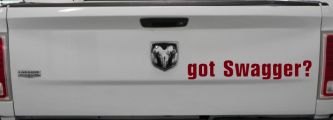 Got Swagger Car or Truck Window Decal Sticker (Burgundy)