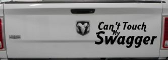 Can't Touch my Swagger Car or Truck Window Decal Sticker (Black)