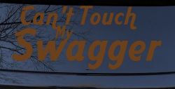 Can't Touch my Swagger Car or Truck Window Decal Sticker (Copper)