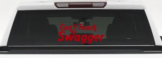 Can't Touch my Swagger Car or Truck Window Decal Sticker (Red)
