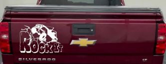 Rock It Rock Crawler Off Road Car or Truck Window Decal Sticker (White)