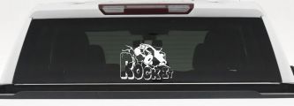 Rock It Rock Crawler Off Road Car or Truck Window Decal Sticker (White)