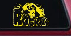Rock It Rock Crawler Off Road Car or Truck Window Decal Sticker (Yellow)