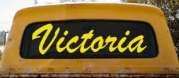 Victoria BC Car Truck Window Vinyl Decal Sticker Show Your City Pride (Yellow)
