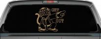 Evil Monkey Get Out (Light Brown)