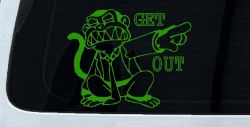 Evil Monkey Get Out (Lime)