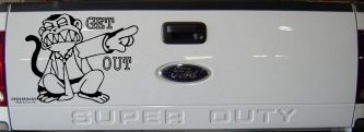 Evil Monkey Get Out (Matte Black)