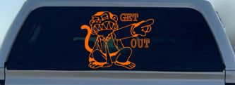 Evil Monkey Get Out (Orange)