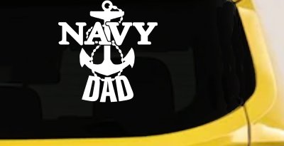 Navy Dad Military Car Truck Window Vinyl Decal Sticker