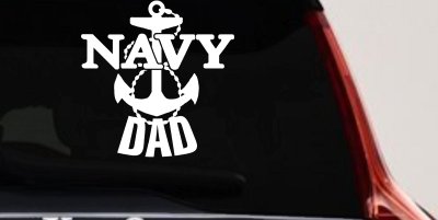 Navy Dad Military Car Truck Window Vinyl Decal Sticker