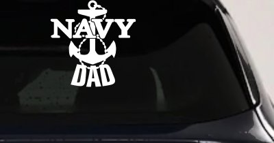 Navy Dad Military Car Truck Window Vinyl Decal Sticker