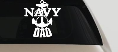 Navy Dad Military Car Truck Window Vinyl Decal Sticker