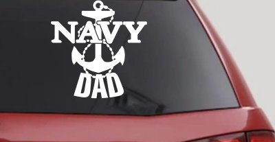 Navy Dad Military Car Truck Window Vinyl Decal Sticker