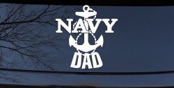 Navy Dad Military Car or Truck Window Decal Sticker