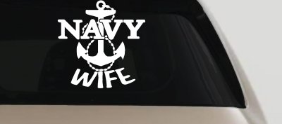Navy Wife Military Car Truck Window Vinyl Decal Sticker