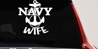 Navy Wife Military Car Truck Window Vinyl Decal Sticker