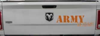 Army Mom Military Car or Truck Window Decal Sticker (Nut Brown)
