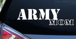 Army Mom Military Car or Truck Window Decal Sticker