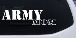 Army Mom Military Car or Truck Window Decal Sticker
