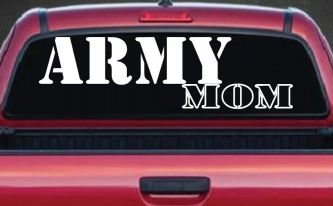 Army Mom Military Car or Truck Window Decal Sticker